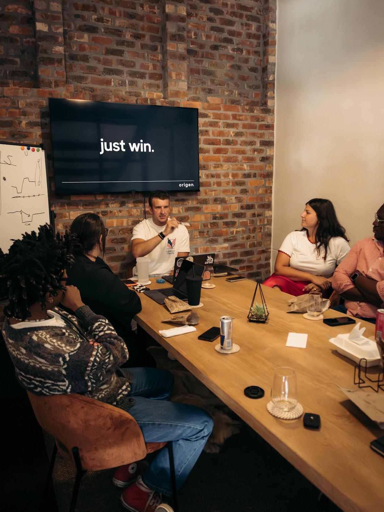 A team meeting in progress